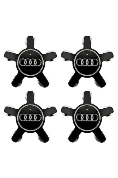 Ventoo Set de 4 capace de roată Audi 135mm, model Spider (Gheare) – compatibi...