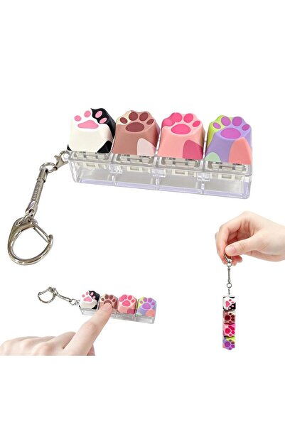Choice C Cute Dog Clicker Keychain Keyboard Button Clicker Fidget Gadget Cris...