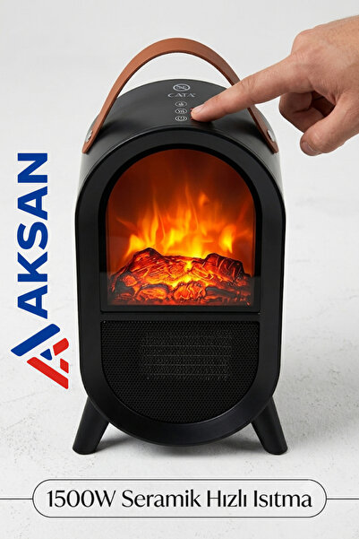 Cata CT-6055 Uludağ Taşınabilir Şömine Tipi Elektrikli Isıtıcı Soba 1500W 3D ...