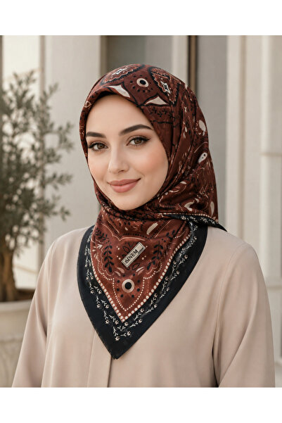 Butik Kaliteli Yumuşak Dokulu Yüzde 95 Pamuk Eşarp Yazma