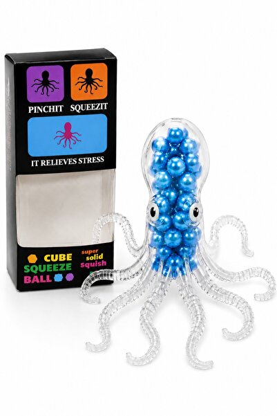 DAT Pearl Squishy Octopus Fidget Toy, Sea Animal Stress Relief Sensory Squeez...