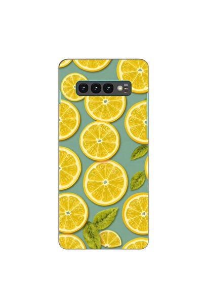 OEM Калъф, съвместим със Samsung Galaxy S10, силиконов гел TPU, с десен Летни...
