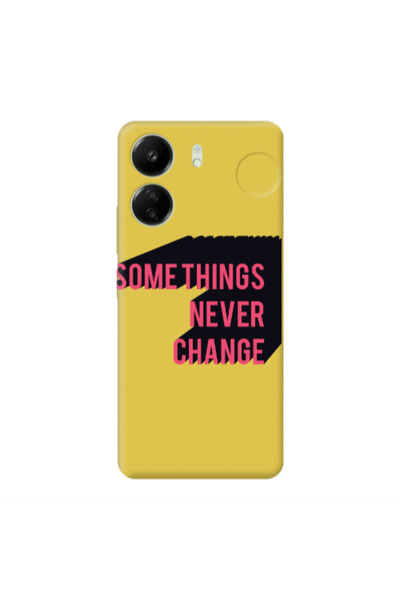 Other Xiaomi Redmi 13C Somethings Never Change Yellow Colored Silicone TPU Θήκη