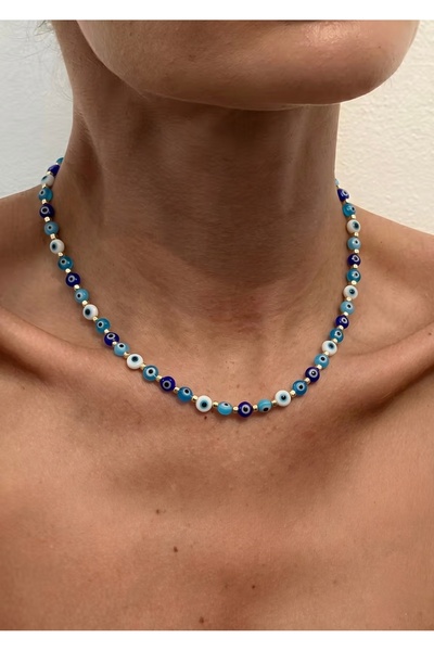 KİLİGİSTANBUL Colorful Evil Eye Necklace