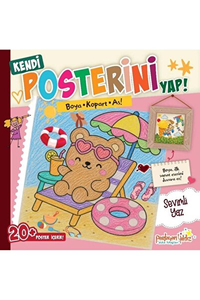 Parlayan Yıldız Kendi Posterini Yap! - Boya Kopart As! Sevimli Yaz