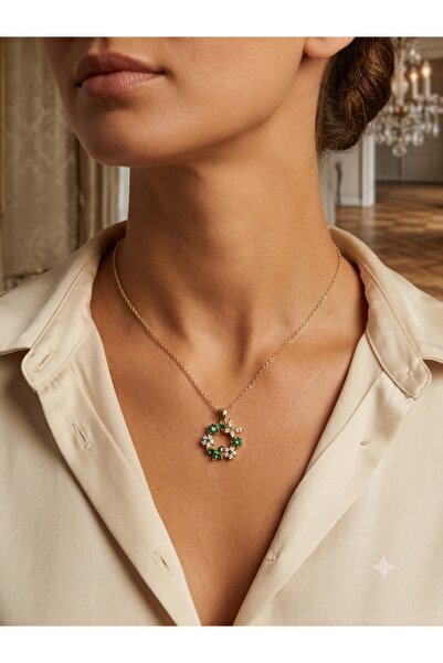 GİS JEWELRY Butterfly Design Colorful Steel Necklace