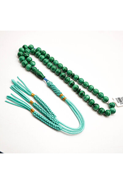 Generic Bakelite Rosary 45 Beads 7mm Green Prayer Beads 33.5g Tasbih with Min...