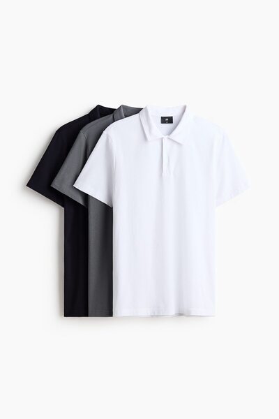 H&M 3'lü Polo Tişört Slim Fit