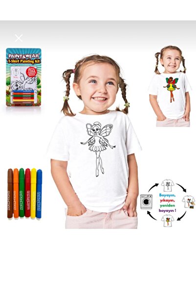 paint-wear Peri T-Shirt boyama 9-11 yaş
