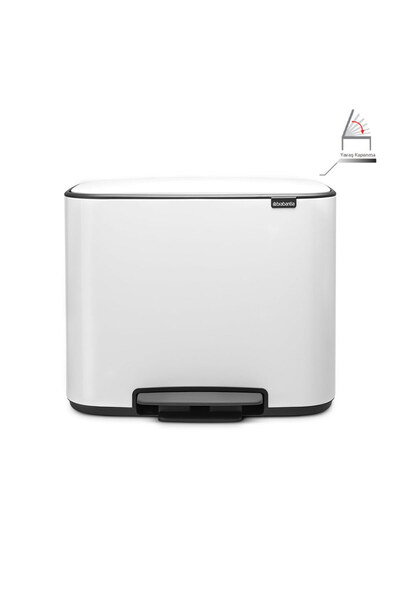 Brabantia Bo Çöp Kovası, Pedallı, 36lt - Beyaz