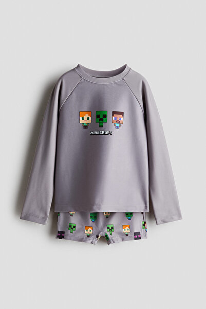H&M Baskılı Mayo Seti