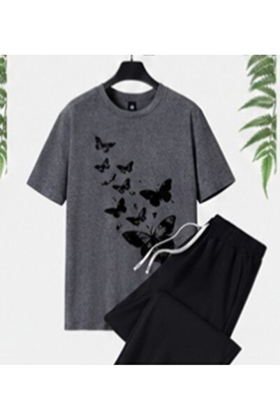 ZEMLİYA Sara Unisex Oversize Shorts Set Short Sleeve T-Shirt Comfortable Fit ...