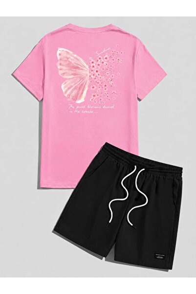 ZEMLİYA Sara Unisex Oversize Shorts Set Short Sleeve T-Shirt Comfortable Fit ...