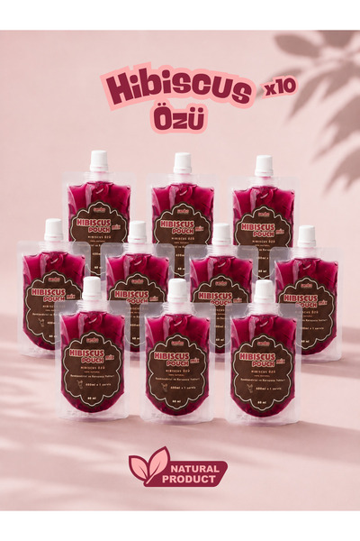 Pouch - HIBISCUS ÖZÜ 60ml - %100 Natural x10