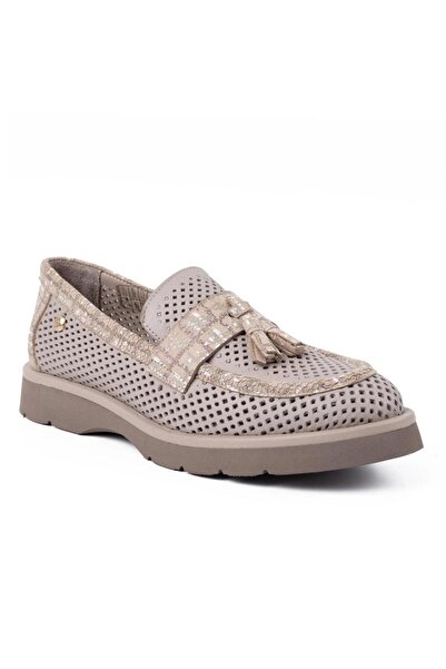 Mammamia D26Ya-3820 Tasseled Perforated Loafer Women's Shoes