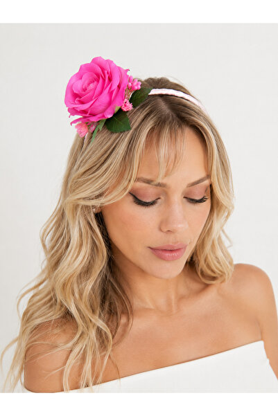 Bukiro Rose Flower Hair Crown Handmade Festival Crown Bohemian Hair Accessory...