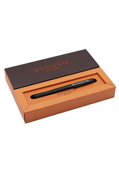 Vogven Marka İsme Özel Premium Çizgi Detaylı Roller Kalem - Renk Seçenekli