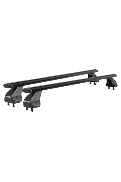 Menabo Omega Plus Black cross bars for BMW 1 Series (F40), 5 doors, model 2019+