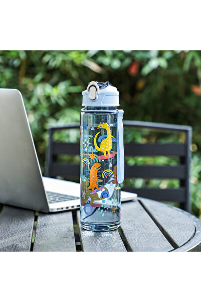 choice2 750ml Blue A 750ml Large-Capacity Dinosaur Straw Cup, Cute and Portab...