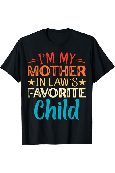 17TAKI Men'S Tee Featuring Design Favorite Child of The Mother-In-Law, Made F...
