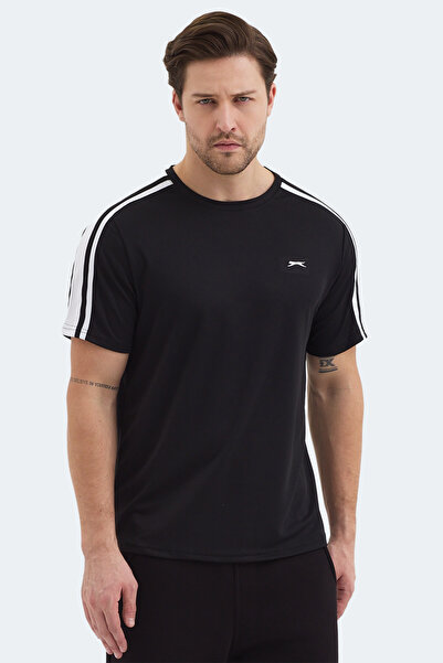 Slazenger تي شيرت رجالي أسود من REWIND