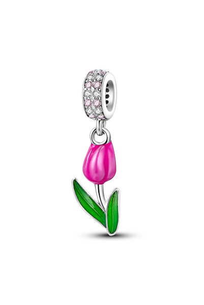 Choice7 KTC567 925 Silver Tulip Jewelry Set Original Charm Earring Bracelet N...