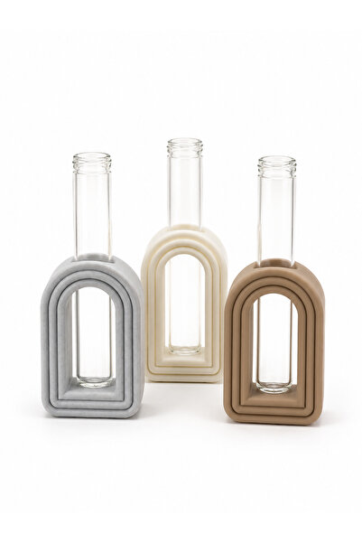 3dlink Arch Vase – Set nr 2, Suporturi Stil Arcadă, Paletă Neutră Elegantă
