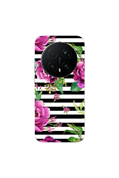 Other Honor Magic 8 Lite Pro Roses on the line Transparent Silicone TPU Θήκη