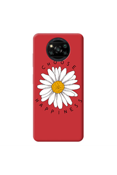 Other Xiaomi Poco X3 /X3 Pro Chose Happines Red Colored Silicone TPU Θήκη