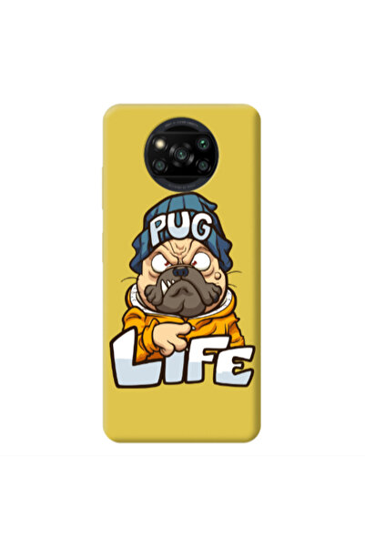Other Xiaomi Poco X3 /X3 Pro Pug Life 2 Yellow Colored Silicone TPU Θήκη