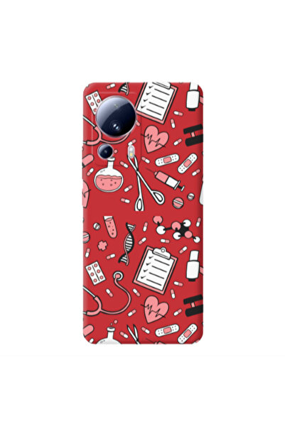 Other Xiaomi Mi 13 Lite Laboratory Red Colored Silicone TPU Θήκη