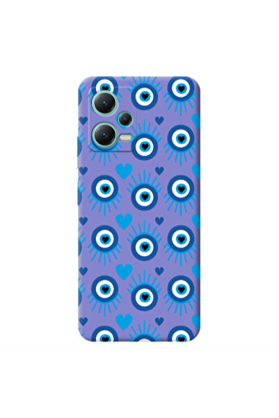 Other Xiaomi Redmi Note 12 Pro 5G Heart Eye Purple Colored Silicone TPU Θήκη