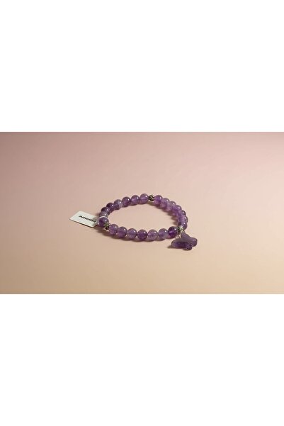 BiSimya Aktar Amethyst Natural Stone Bracelet