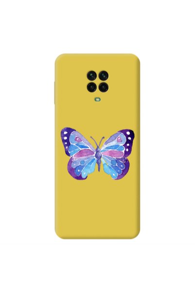 Other Xiaomi Redmi Note 9 Pro Big Butterfly Yellow Colored Silicone TPU Θήκη
