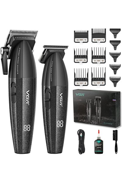 VGR 640 Professional Hair Clippers for Men, Cordless Barber Clippers and Trim...