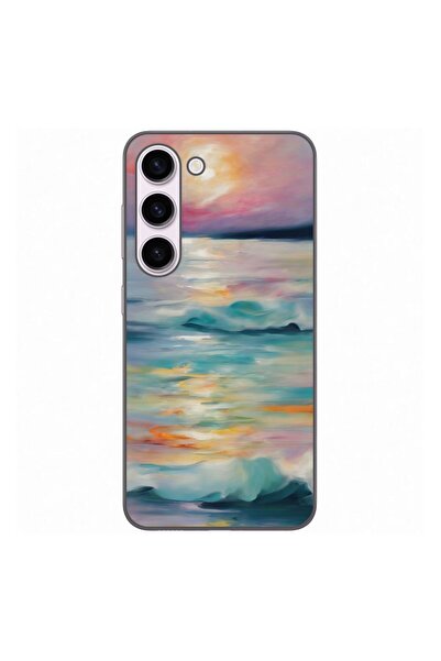 OEM Θήκη συμβατή με Samsung Galaxy S23 από σιλικόνη gel TPU με σχέδιο ακουαρέ...