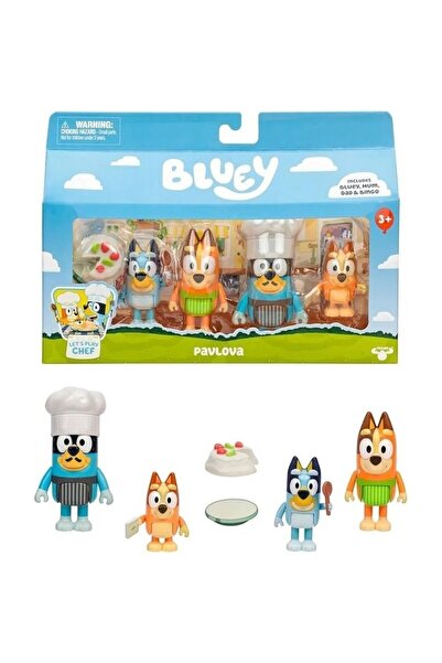 GIOCHI PREZIOSI Bluey Σετ Φιγούρες Οικογένειας 4 τεμαχίων (BLYA6100)