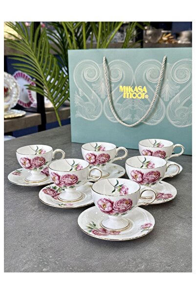 Mikasa Moor Redrose 6lı Kahve Fincan Seti 90cc P367.117754