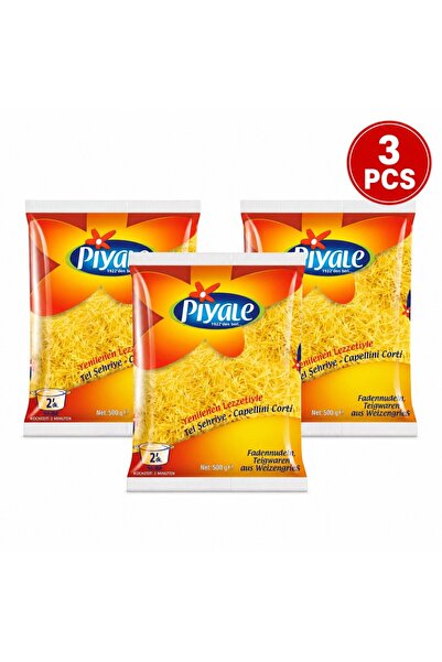 Piyale Paste Capellini Vermiceli Italiene Set 3 Buc 500 Gr