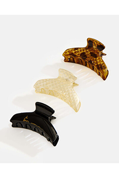 REDTAG Women Assorted 3 Piece Hair Claw Set