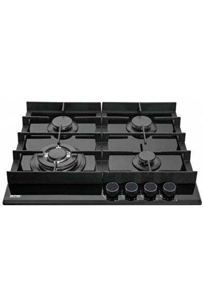 MPM Plita pe Gaz Incorporabila 4 Arzatoare 60 cm Negru, Aprindere Electrica, ...