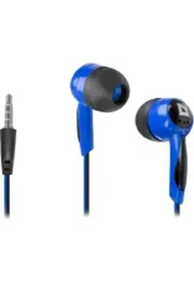 Defender Casti audio Basic 604, in-ear, microfon, Negru/Albastru