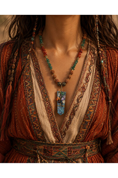 HER ŞEY NOTA www.herseynota.com Ethnic Seraphine Natural Stone Tree of Life C...