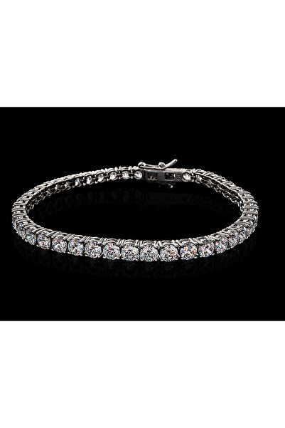 VELORA Brățară Tennis din Argint 925 Damă 3.5 mm, 17 cm, Zirconiu Premium, În...