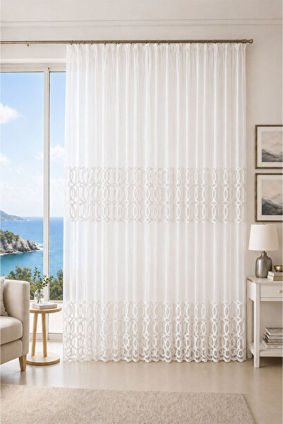 Premier Home Everest 17291 Tulle Curtain 220X270 Without Pile