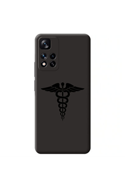 Other Xiaomi Redmi Note 11 Pro 5G Medical Spa Black Colored Silicone TPU Θήκη