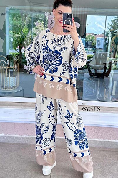 İnce Topuk Yarasa Sleeveless Viscose Set 6Y316