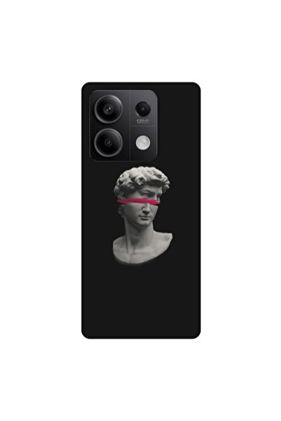 Other Xiaomi Redmi Note 13 5G Half statue Black Colored Silicone TPU Θήκη