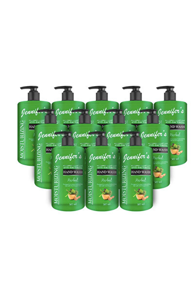 Jennifer's Herbal Anti-Bacterial Hand Wash 500ML (Pack of 12) - Extra Moistur...