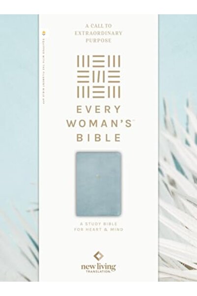 Tyndale House Publishers Nlt Every Woman’S Bible Leatherlike Sky Blue Red Let...